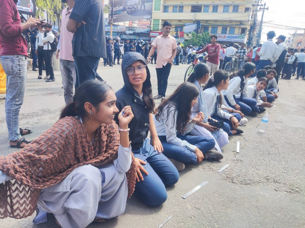 Hari Khetan 12 Student Protest Birgunj 2082 (11)