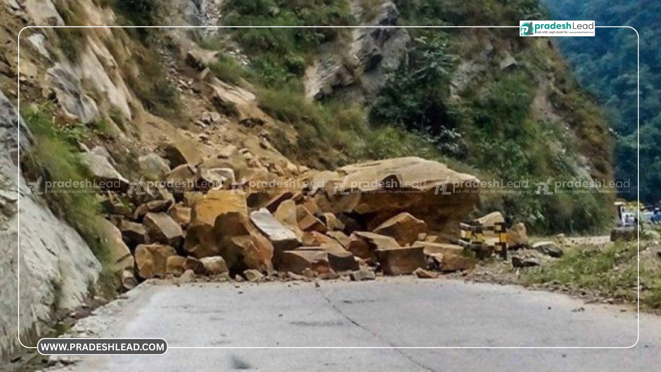 Landslide Blocks Siddhartha Highway